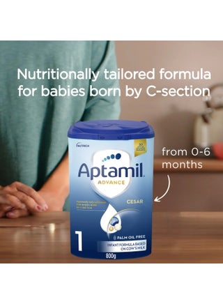 Advance Cesar 1 Infant Formula Milk From 0-6 Months, For C-Section Born Babies, Easy To Use Pack Plain 800grams Single - view 5